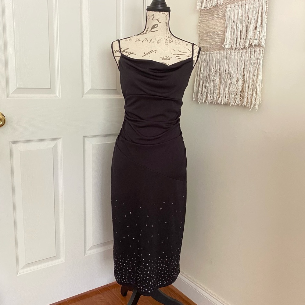 Vintage Y2k Amy Byer Cowl Neck Dress